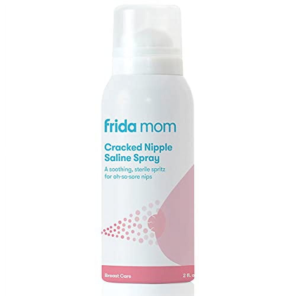 Frida Mom Cracked Nipple Soothing Spray AllNatural Saline Spray to