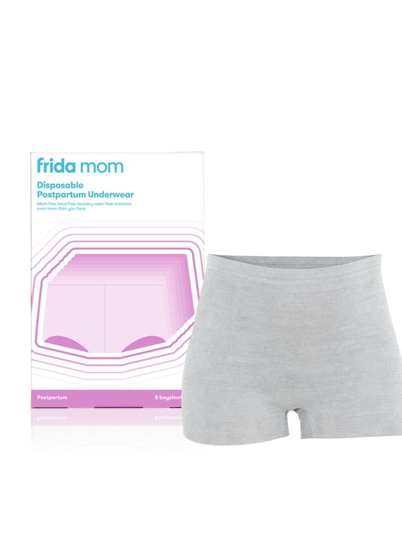 Disposable Postpartum Underwear for Women, Boyshort (8 Count)