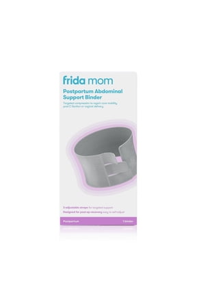 Postpartum Abdominal Binder for Post Maternity Compression, Shaping, and Support, Adjustable Belly Band, Grey