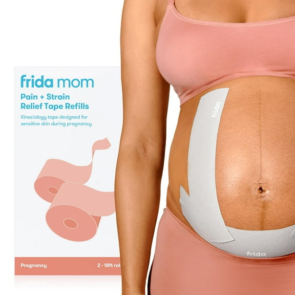 Frida Mom Pregnancy Pain and Strain Relief Tape for Maternity Belly and Breast Skin, 2 Count