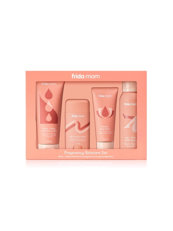 Pregnancy Skincare Body Relief Set for Stretch Marks, Dry Skin, Swelling Chafing - 4 Ct