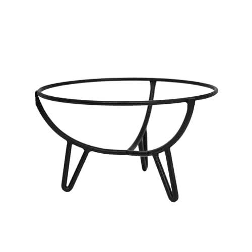 Black Iron Mid-Century Modern Weather Resistant Plant Stand