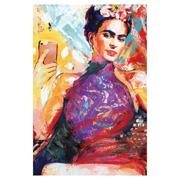 Frida Selfie by Willowbrook Fine Art Canvas Art Print