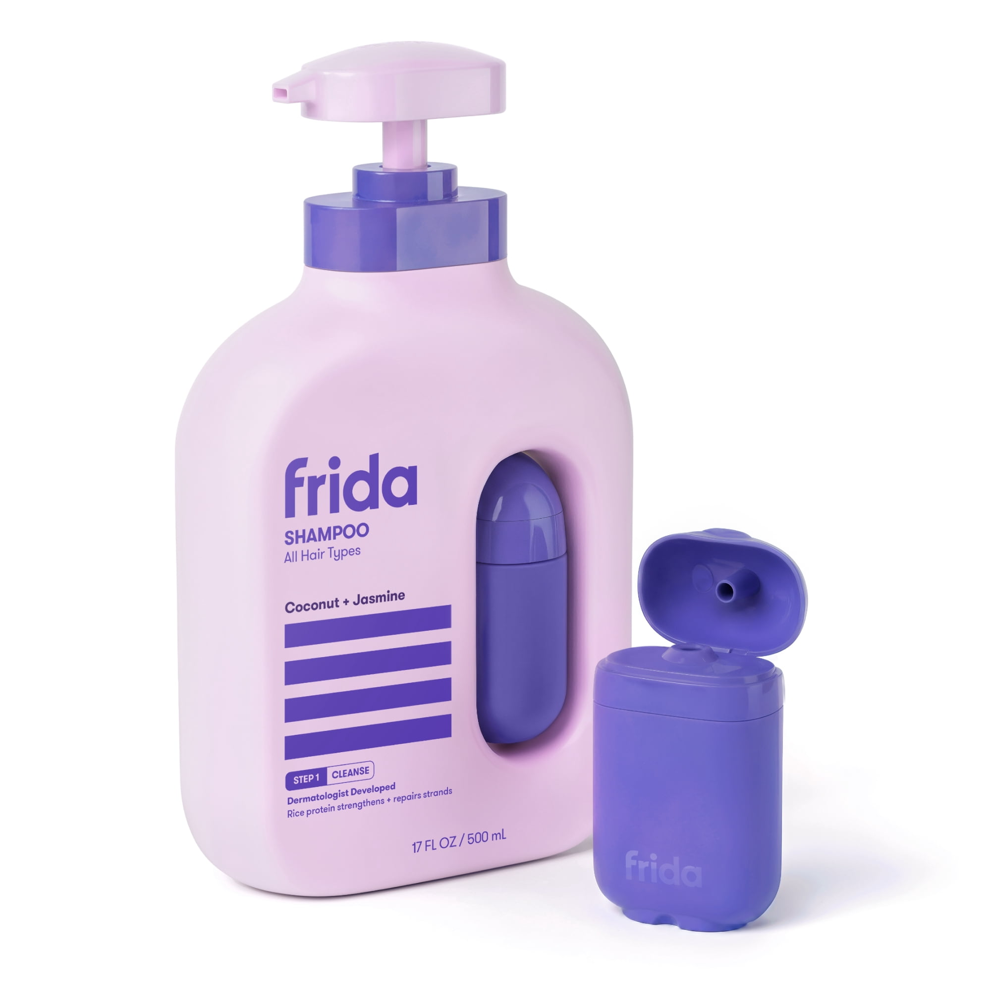 Frida for Kids All Hair Types Kids Shampoo, Hydrating Coconut & Jasmine, 17 oz