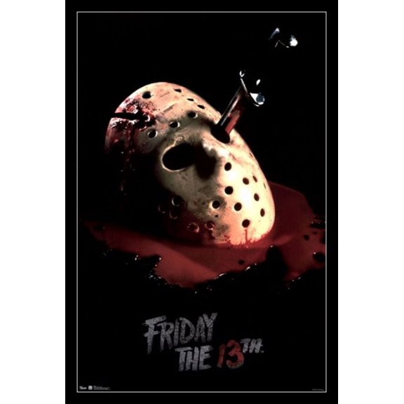 Friday 13th - Jason's Mask Laminated & Framed Poster Print (24 x 36)