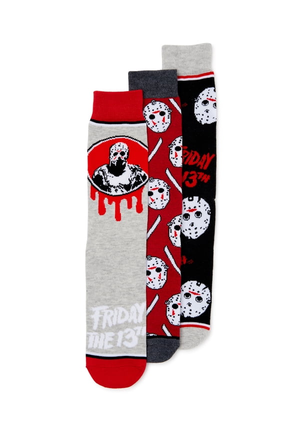 Friday 13th Men's Socks, 3 Pack