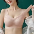 thumbnail image 1 of VALSEEL Lace-Trimmed Sports Bra for Light Support - Women Lady Lace Gathered Bra Plus Size Sports Bra Underwear Yoga Hollow Out Bra Cup, 1 of 9