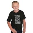 thumbnail image 1 of Friday Close Monday Weekend Vibes Crewneck T Shirts Boy Girl Teen Brisco Brands S, 1 of 5
