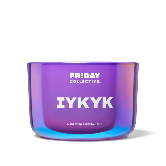 Friday Collective IYKYK Candle Fruity Scented Made with Essential Oils 3 Wicks 13.5 oz