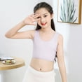 thumbnail image 1 of RYDCOT Seamless Training Sports Bra - Kids Girls Underwear Cotton Bra Vest Children Underclothes Sport Undies Clothes Everyday Lightly Padded T-Shirt Bra, 1 of 5
