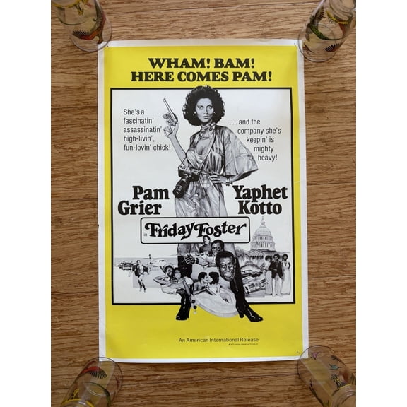Friday Foster 1975 Pam Grier Vintage Promo Poster