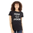 thumbnail image 1 of Friday Monday Happy Sad Weekend Vibes Womens Fitted Plus Size Graphic Tee Brisco Brands 3X, 1 of 5