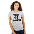 thumbnail image 1 of Friday Monday Happy Sad Weekend Vibes Womens Slim Fit Graphic Tee Brisco Brands X, 1 of 5