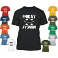 thumbnail image 1 of Friday Monday Printed Men's T-shirt Funny Weekend Tee Color Blue Small, 1 of 2