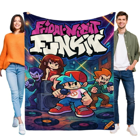 Friday Night Funkin Blanket Soft Flannel Bed Sofa Couch Throw Birthday Gift