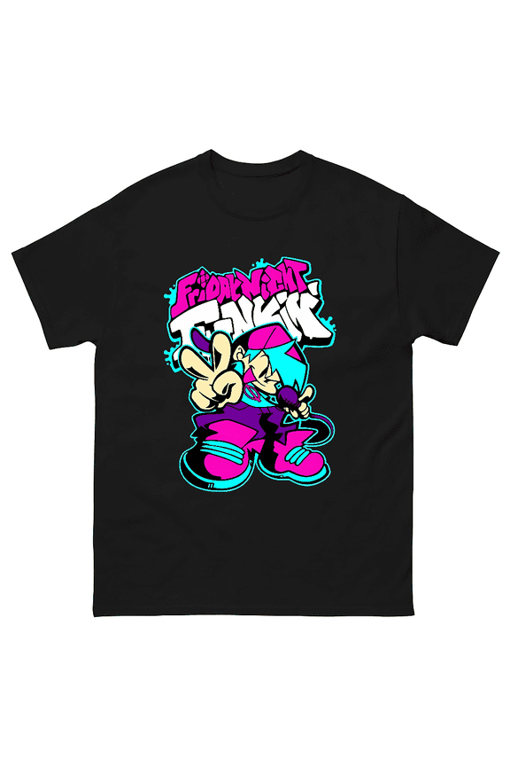 Friday Night Funkin Bold Rhythm Game Theme FNF Fan Art Unisex T-Shirt V80091, up to size 5XL