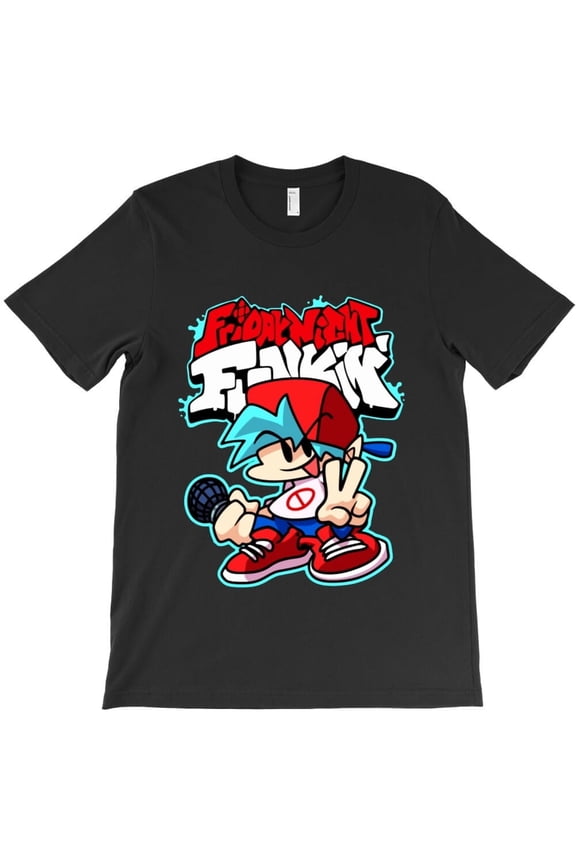 Friday Night Funkin Boyfriend Funny Video Game Figure Graphic Aesthetic Unisex Classic T-Shirt A220, From S to 5XL