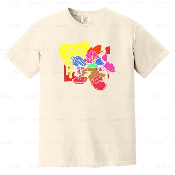 Friday Night Funkin FNF Pico Video Game Rhythm Music Indie Comfort Color T-Shirt V40870 Unisex, up to 4XL