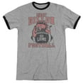 thumbnail image 1 of Friday Night Lights Go Lions Adult Ringer T-Shirt Heather Black, 1 of 1