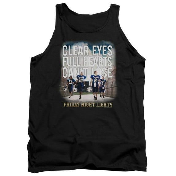 Friday Night Lights Motivated Adult Tank Top Black Black
