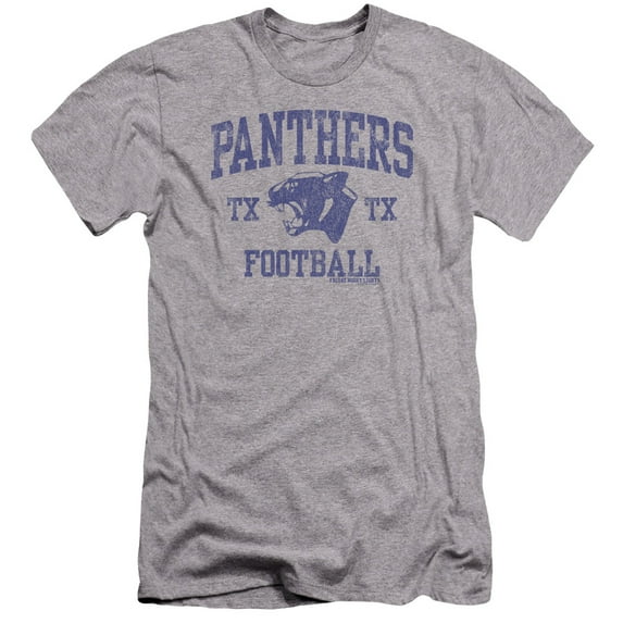 Friday Night Lights Panther Arch Premium Adult Slim Fit 30/1 T-Shirt Athletic Heather