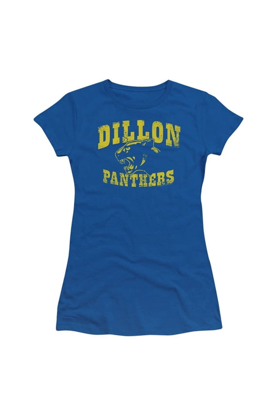 Friday Night Lights Dillon Panthers Distressed Royal Blue Juniors T-Shirt