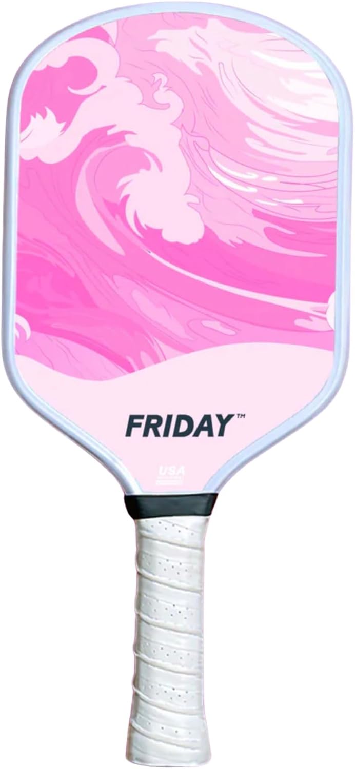 Friday Pickleball Paddle, USA Pickleball Approved, Durable Carbon Fiber