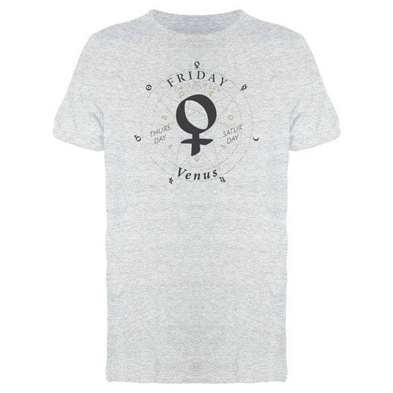 Friday Sign Venus Heptagram Logo Tee Men's -Image by Shutterstock