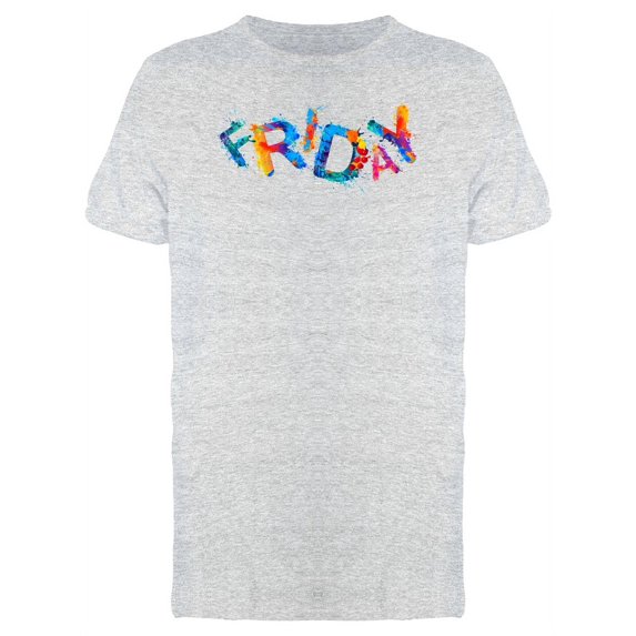 Friday Splash Paint T-Shirt Men -Image by Shutterstock, Male Large