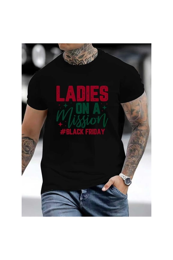 Friday Tee T Shirt Graphic Tees Tops Soft Breathable Regular Fit Short Sleeve Round Neck Black S-5XL