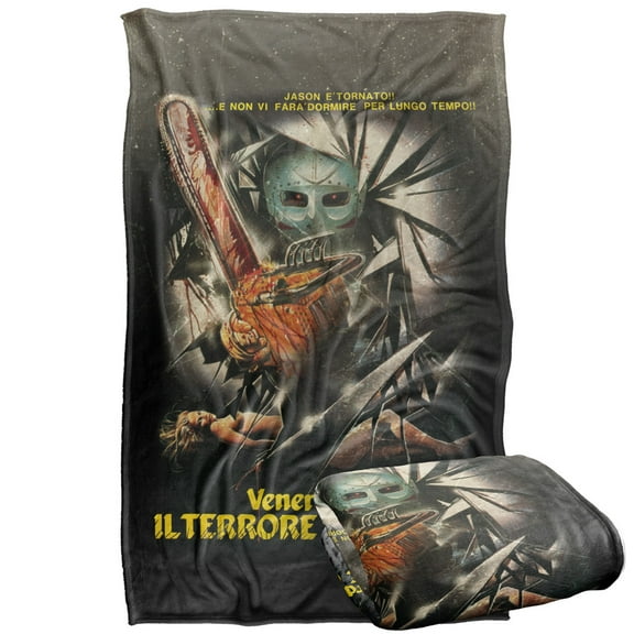 Friday The 13Th Blanket, 36'x58' International Chainsaw Poster Silky Touch Super Soft Throw Blanket