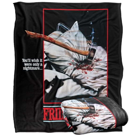 Friday The 13Th Blanket, 50'x60' Pillow Axe Poster Silky Touch Super Soft Throw Blanket