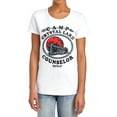 thumbnail image 1 of Friday The 13Th Camp Counselor Women's T Shirt (2X-Large) White, 1 of 6