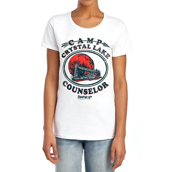 Friday The 13Th Camp Counselor Women's T Shirt (2X-Large) White