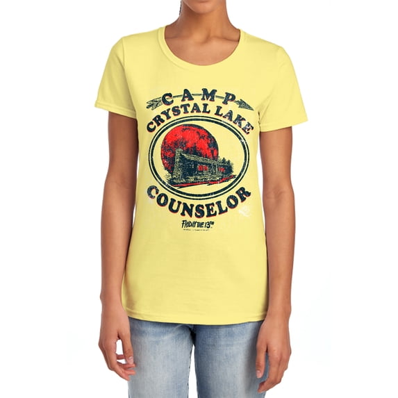 Friday The 13Th Camp Counselor Women's T Shirt, Banana, X-Large