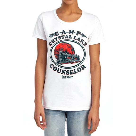 Friday The 13Th Camp Counselor Women's T Shirt (Medium) White