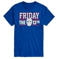 thumbnail image 1 of Friday The 13Th - Collegiate Jason Mask - Men's Short Sleeve Graphic T-Shirt, 1 of 5