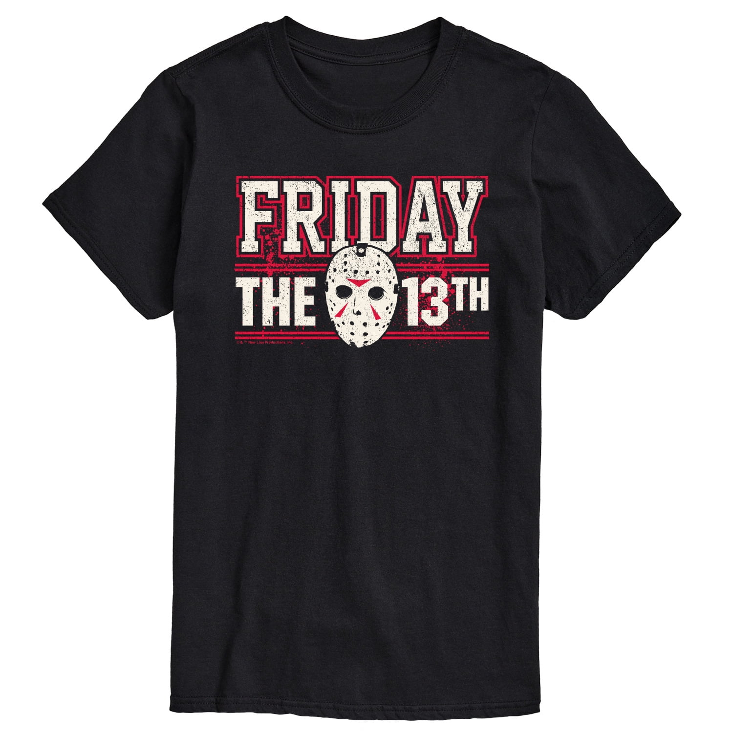 Friday The 13Th - Collegiate Jason Mask - Men's Short Sleeve Graphic T ...