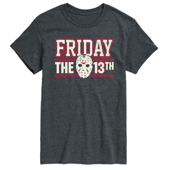 Friday The 13Th - Collegiate Jason Mask - Men's Short Sleeve Graphic T-Shirt