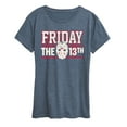 thumbnail image 1 of Friday The 13Th - Collegiate Jason Mask - Women's Short Sleeve Graphic T-Shirt, 1 of 5