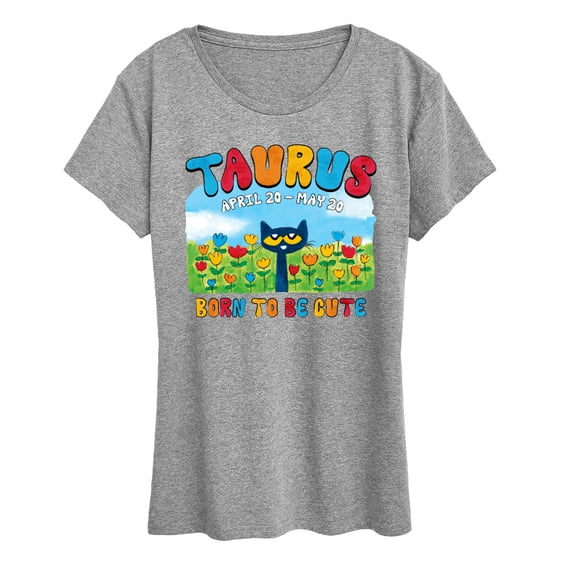 Pete The Cat - Pete The Cat Taurus - Women's Short Sleeve Graphic T-Shirt