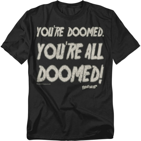 Friday The 13Th - Doomed - Short Sleeve Shirt - Large
