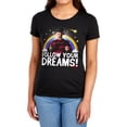 thumbnail image 1 of Friday The 13Th Follow Your Dreams Women's T Shirt (X-Large) Black, 1 of 6