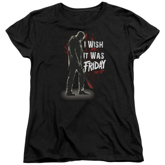 Friday The 13Th - I Wish It Was Friday - Women's Short Sleeve Shirt - XX-Large