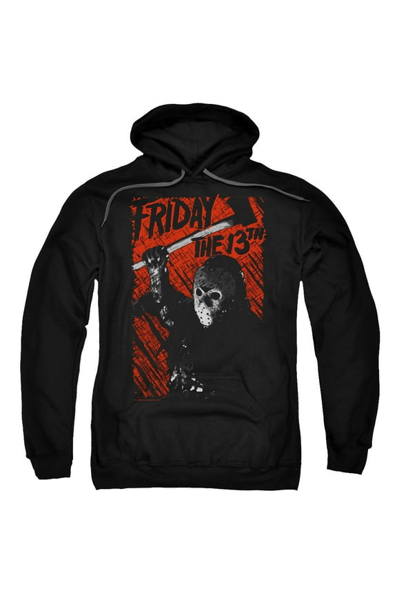 Sportswear WBM555-AFTH-4 Friday The 13th Jason Lives Adult Pullover Hoodie, Black - Extra Large