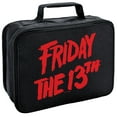 thumbnail image 1 of Friday The 13Th Logo Insulated Soft Sided Lunch Box - Reusable Lunch Bag For School Office Work, BPA Free, 1 of 5