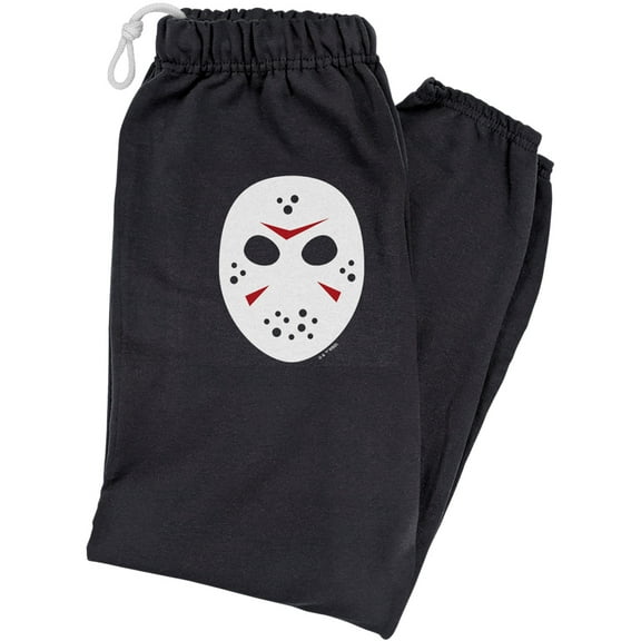 Friday The 13Th Simple Mask Unisex Jogger Sweatpants for Men and Women, Black, Large