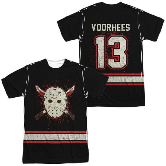 Friday The 13Th - Voorhees Jersey (Front/Back Print) - Short Sleeve Shirt - Medium