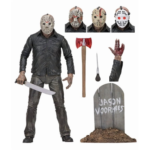 Friday The-13th 7"Scale Ultimate Part 5 Jason Action Figure, Multicolor