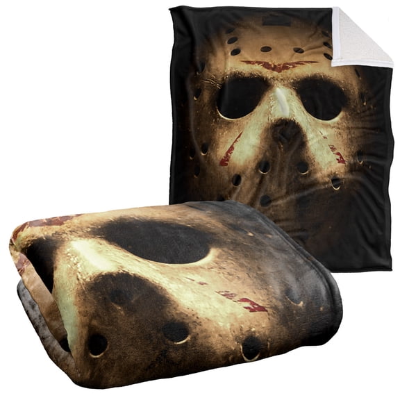 Friday The 13th Blanket, 50"x60", 2009 Poster, Silky Touch Sherpa Back Super Soft Throw